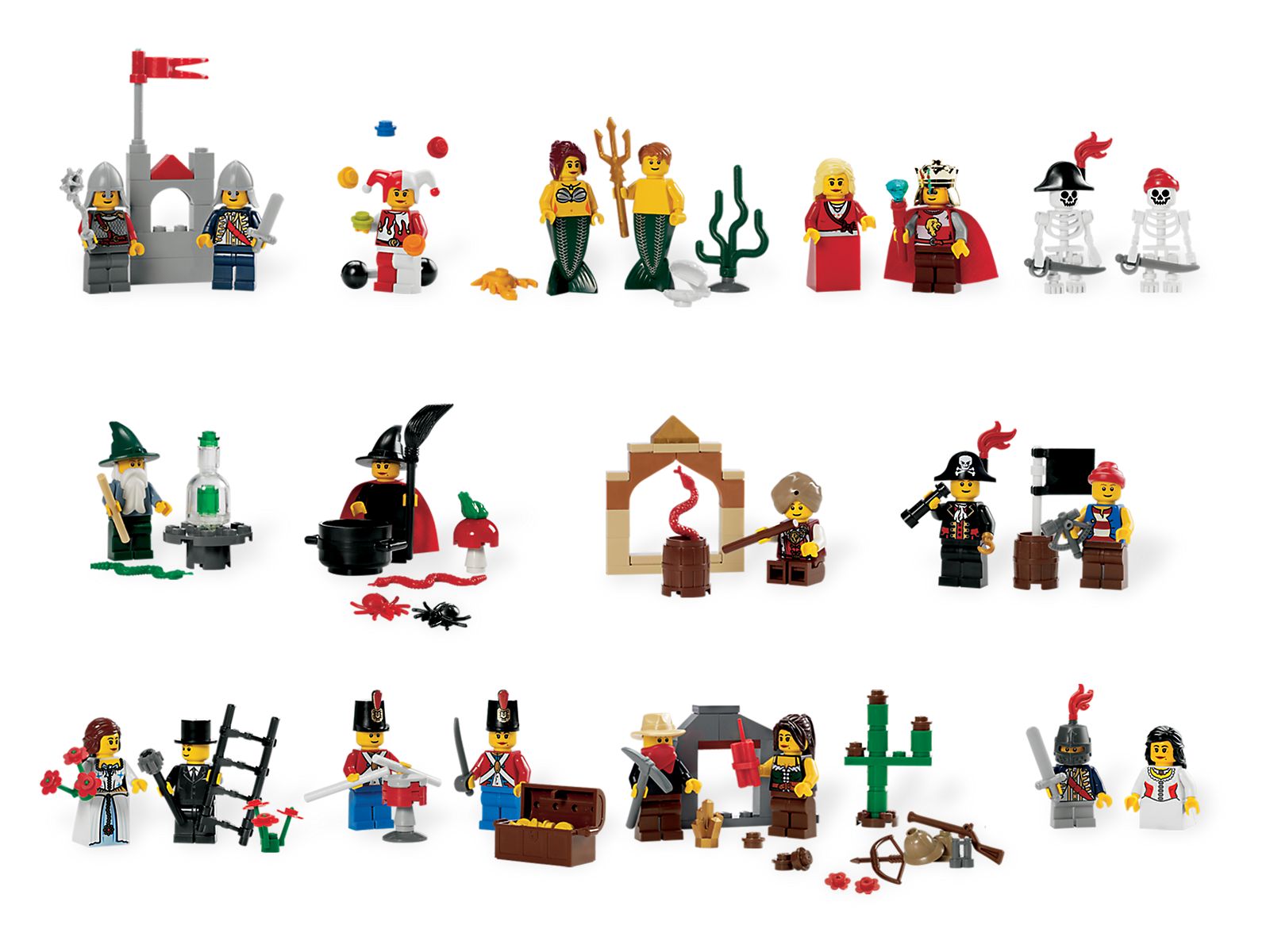 Lego Fairytale and Historic Minifigures