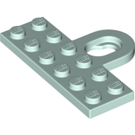 Lego Plate Special 2 x 6 with Wall Mount Hook / Light Aqua