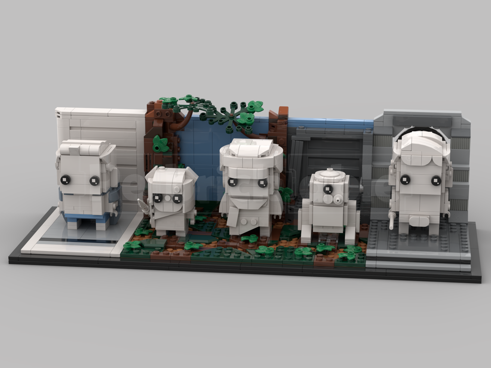 Lego Battle of Endor display stand (For set 40623)