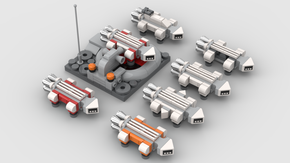 Lego MOC MINISCALE THE EAGLE'S SQUADRON HAS LANDED Version Customized