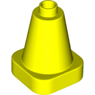 Lego Duplo Cone 2 x 2 Square Base / Vibrant Yellow