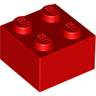 Lego Brick 2 x 2 / Red