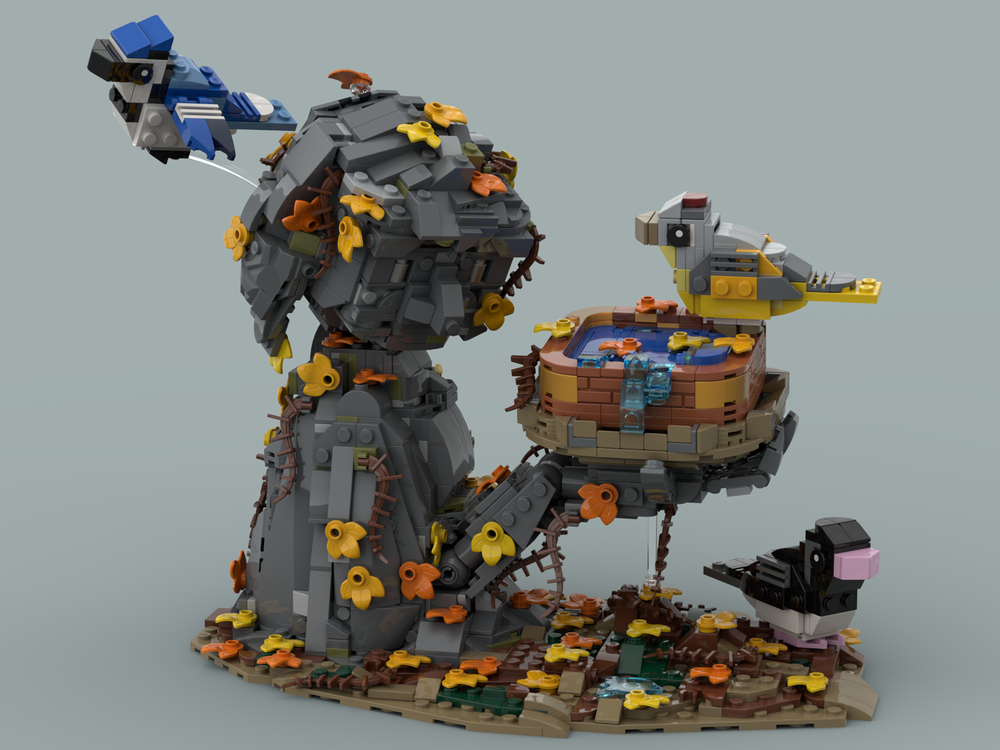 Lego Autumn Bird Bath