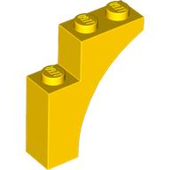 Lego Brick Arch 1 x 3 x 3 [Gothic] / Yellow