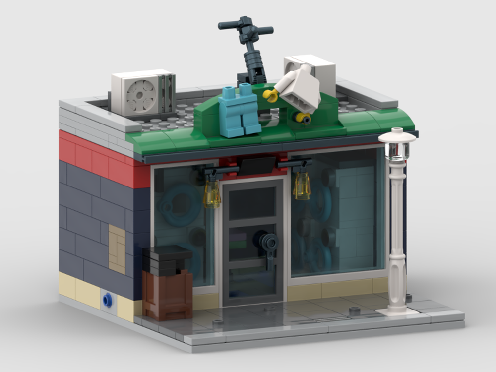 Lego Laundromat, Small Modular