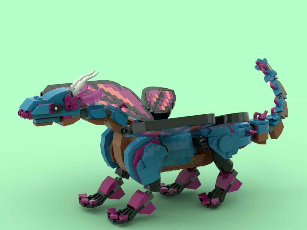 Lego Butterfly Dragon (Azure)