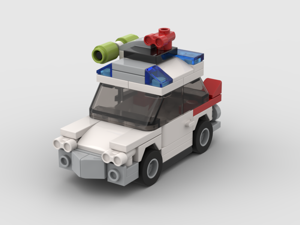 Lego Mini Ecto-1 - Ghostbusters // Fits a figure inside! //