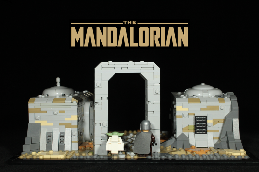 Lego Nevarro Diorama from The Mandalorian