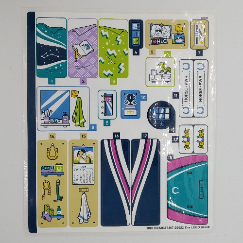 Lego Sticker Sheet for Set 41722-1