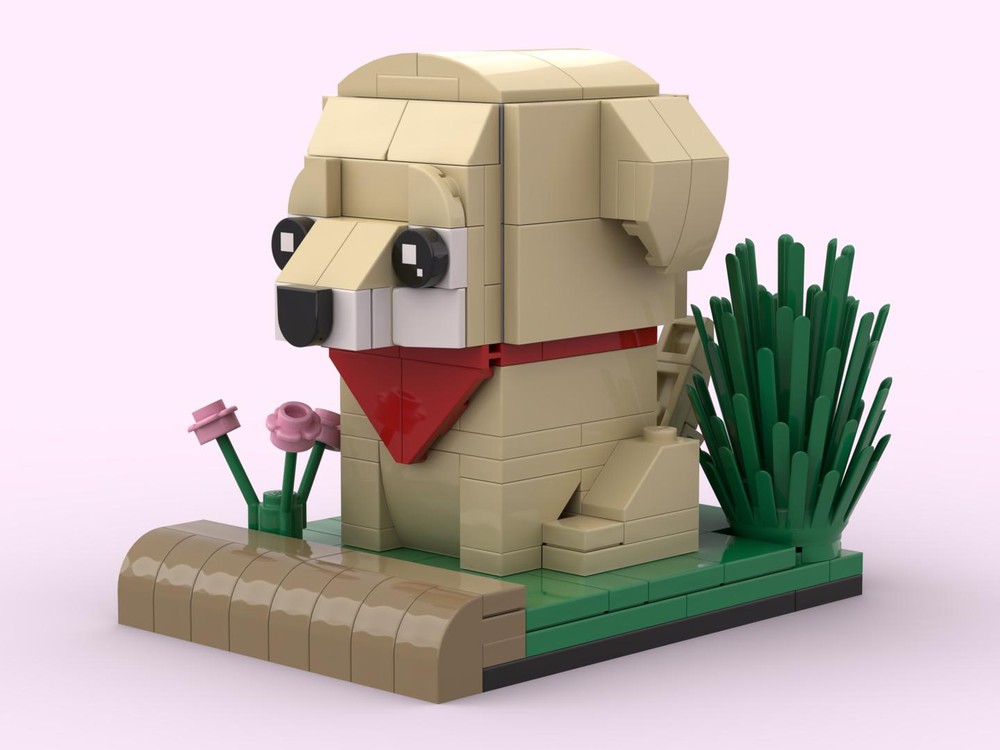 Lego Golden Retriever Brickheadz