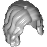 Lego Hair Long Wavy/Curly / Light Bluish Gray