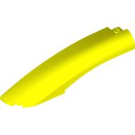 Lego Brick Round, Curved 10 x 2 x 2 with Rounded End Left / Vibrant Yellow