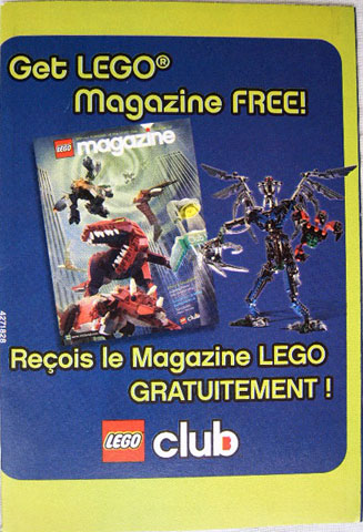 Lego 2005 Insert - LEGO Club - US/Canadian (4271828)