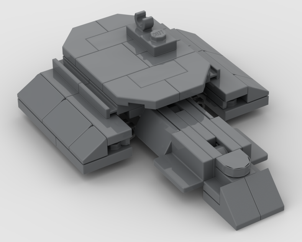 Lego Stargate Daedalus class Starship mini model