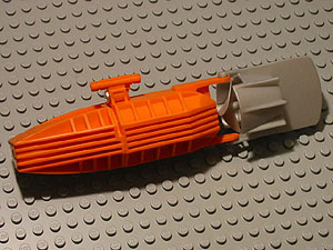 Lego Electric, Motor with Boat Propeller and Rudder 19 x 4 x 4, 2-Blade Propeller