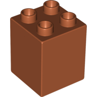 Lego Duplo Brick 2 x 2 x 2 / Dark Orange