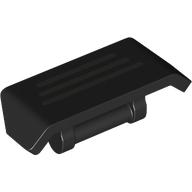 Lego Spoiler 2 x 4 with Handle with Silver Stripes Print