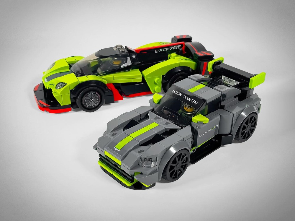Lego British Beauty Valkyrie AMR Pro and Vantage GT3
