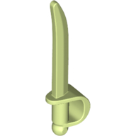 Lego Weapon Sword / Cutlass / Yellowish Green