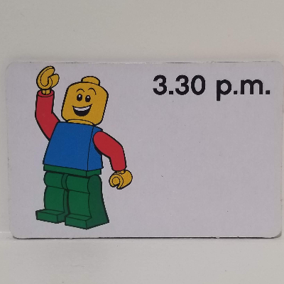 Lego Activity Card, Time-Teaching 12-Hour Clock 3.30 p.m.