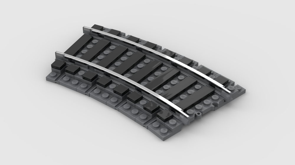 Lego Ballasted R40 Curve Track