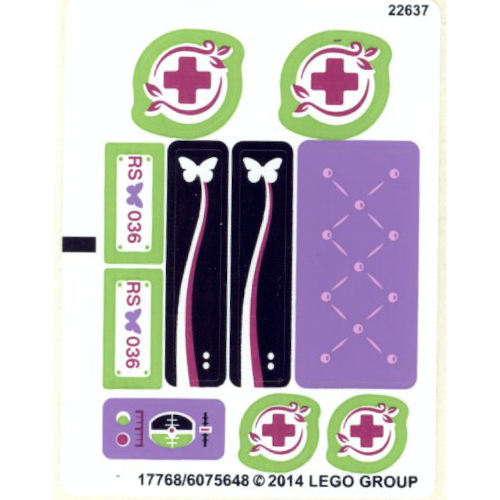 Lego Sticker Sheet for Set 41036-1
