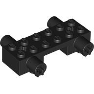 Lego Brick Special 2 x 6 with Protruding Axle Holes / Black