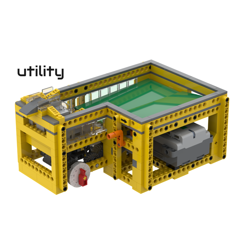 Lego 3x4 Corner Regulating Reservoir GBC utility module