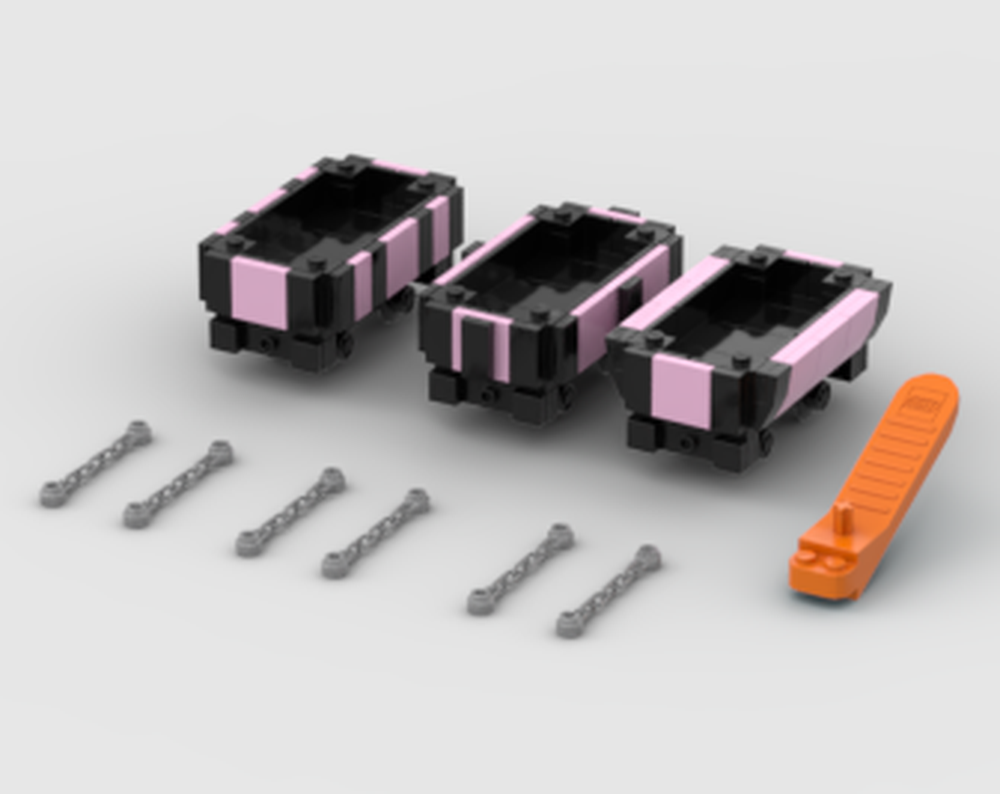 Lego Open Trucks (Pink)