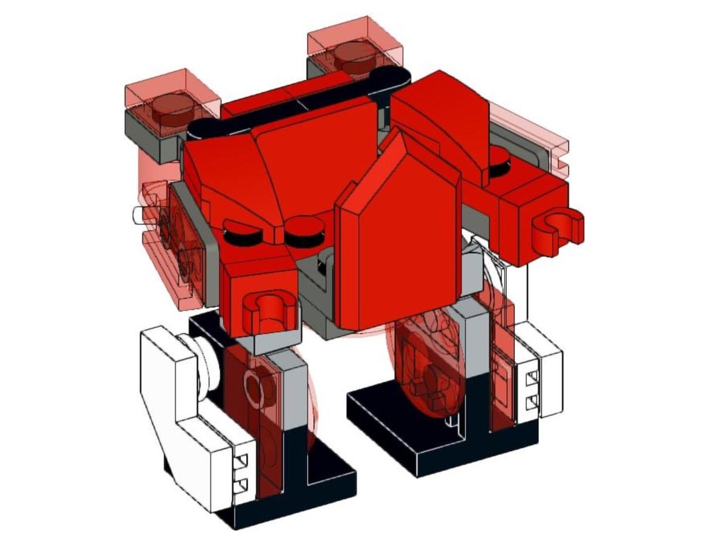 Lego red mech