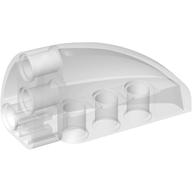 Lego Technic Panel Round Corner 5 x 3 x 2 Right / Trans-Clear
