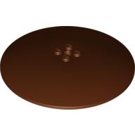 Lego Dish 10 x 10 Inverted (Radar) with Solid Studs / Reddish Brown