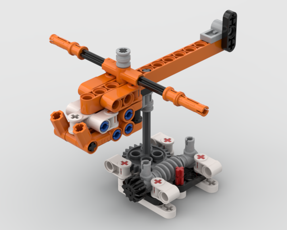 Lego Cherry picker alt. small helicopter