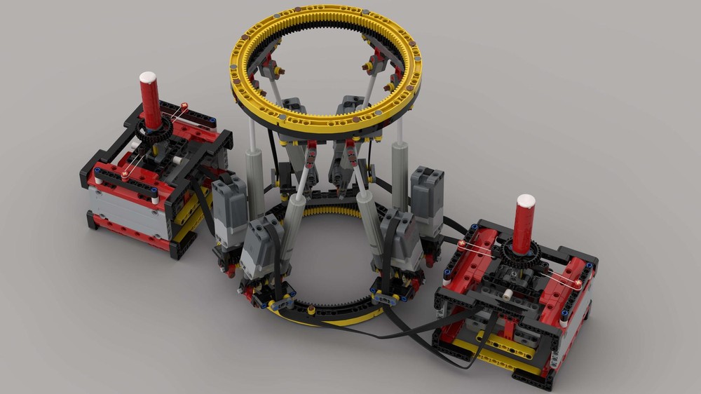 Lego TECHNIC HEXAPOD PLATFORM WITH INNOVATIVE JOYSTICK CONTROL
