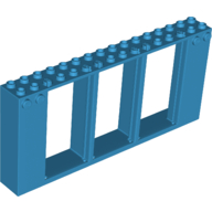 Lego Frame 2 x 16 x 6 with Knobs / Dark Azure