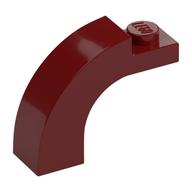 Lego Brick Arch 1 x 3 x 2 Curved Top / Dark Red