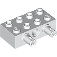 Lego Technic Brick 2 x 4 with 4 Pin Holes, 2 Pins