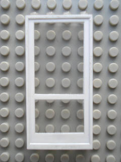 Lego Modulex Door Panel 1 x 4 x 8 with White Print