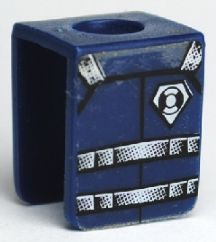 Lego Minifigure Vest with Straps and Coast Guard Logo Pattern (Sticker) - Set 7047