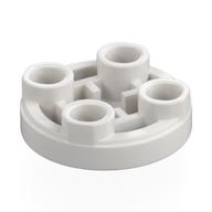 Lego Tile Special Round 2 x 2 Inverted / White