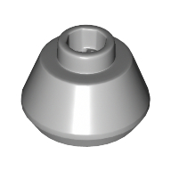 Lego Cone 1 1/2 x 1 1/2 x 2/3 / Light Bluish Gray