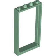 Lego Door Frame 1 x 4 x 6 Type 2 / Sand Green