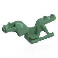 Lego Fairing, Motorcycle Frame, Vintage no Front Mudguard / Sand Green