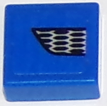 Lego Tile 1 x 1 with Ford Mustang Lower Grille Honeycomb Pattern Model Right Side (Sticker) - Set 75871