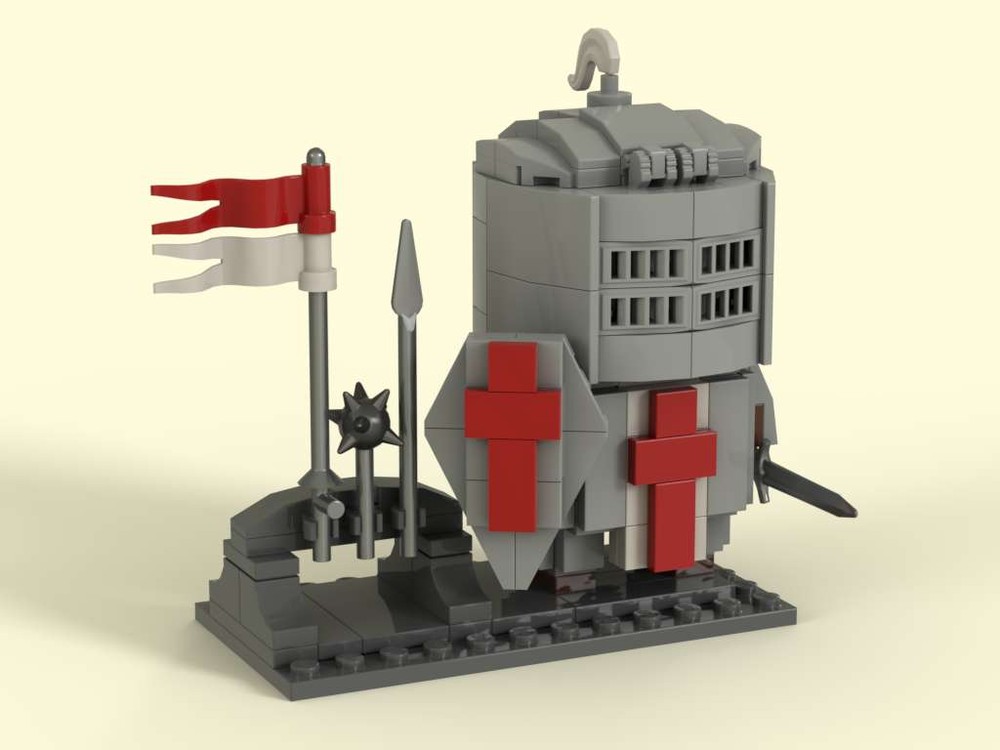 Lego Brick-built Warrior: Templar Knight