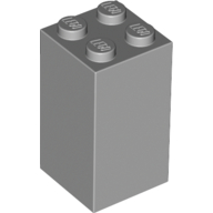 Lego Brick 2 x 2 x 3 / Light Bluish Gray