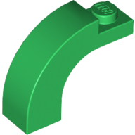 Lego Brick Arch 1 x 3 x 2 Curved Top / Green