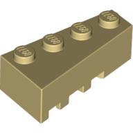 Lego Brick Wedged, Angled 4 x 2 Right / Tan
