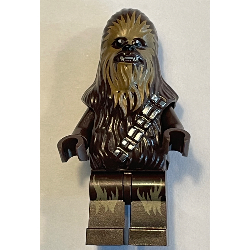 Lego Chewbacca, Dark Brown - Long Lines on Legs on Outside