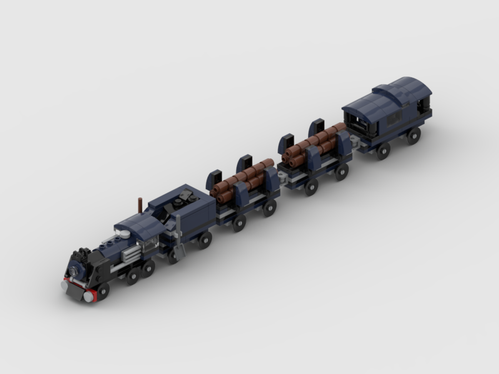 Lego Logging Train for wooden track